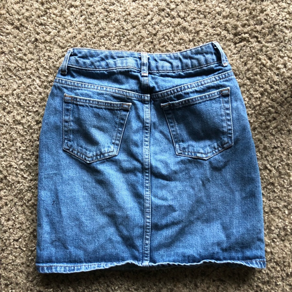 High Waisted Denim Skirt - Picture 4 of 5
